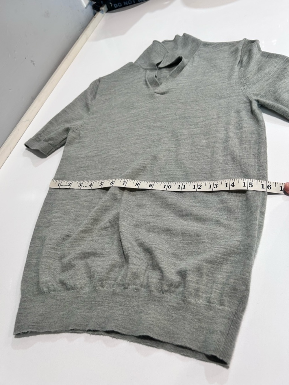 Reiss Duchie Johnny Collar Short Sleeve Wool Polo Sweater - Picture 12 of 16